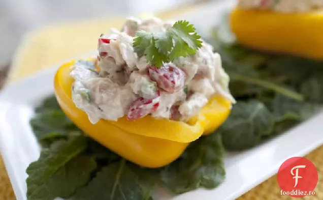Ardei Umpluți Cu Salată De Pui Cu Ananas