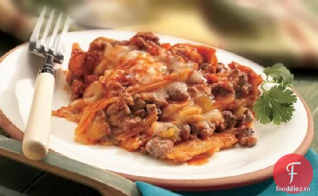 Cina Enchilada Stratificată Cu Aragaz Lent
