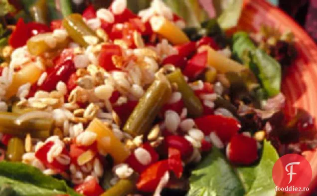 Salată de trei fasole și orz