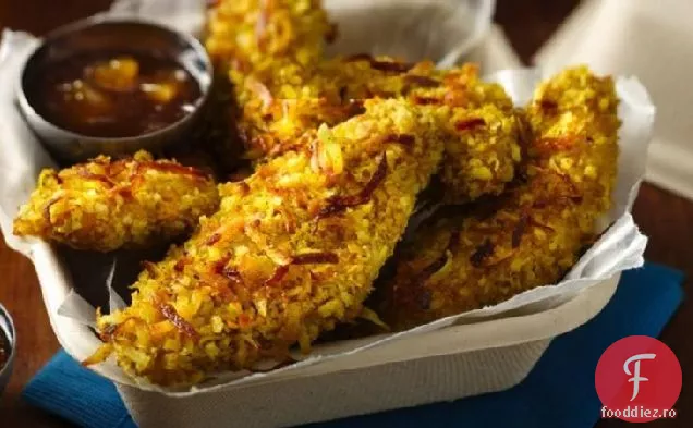 Pui de nucă de cocos Curry cu Chutney