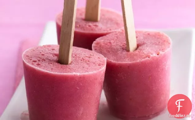 Strawberry-Peach Pops