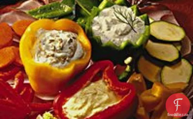 Brânză albastră cu legume