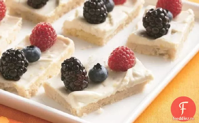 Mușcături Proaspete De Desert Cu Fructe De Pădure