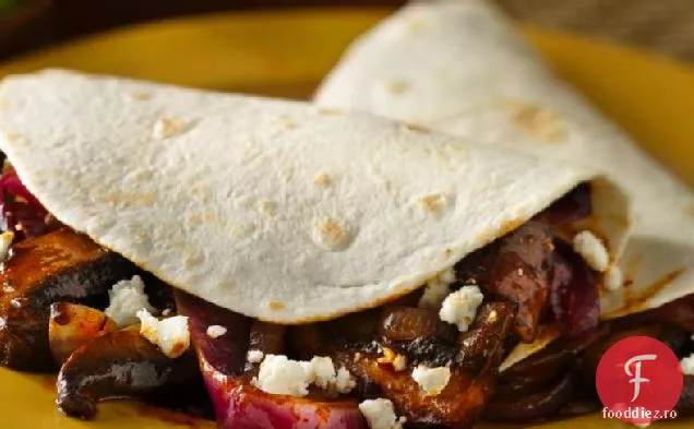 Tacos Vegetarian cu ciuperci și ceapă