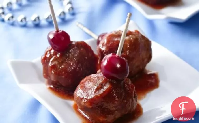 Chiftele De Aperitiv Glazurate Cu Afine