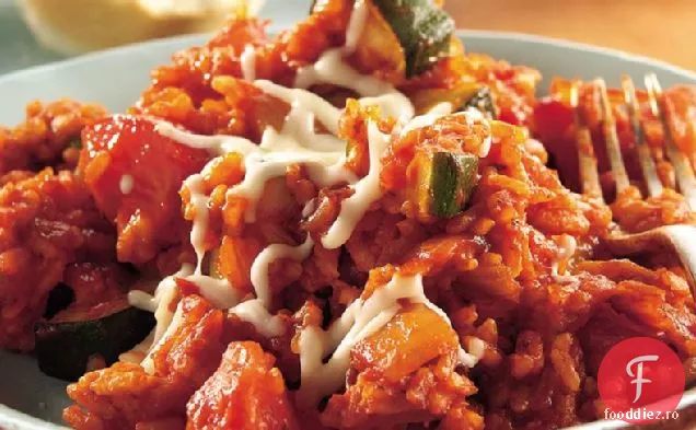 Cină cu tigaie de dovlecei și roșii