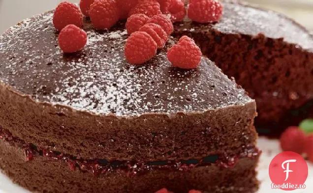 Tort De Zmeură Cu Ciocolată