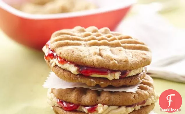 Cookie-uri Sandwich PB & J