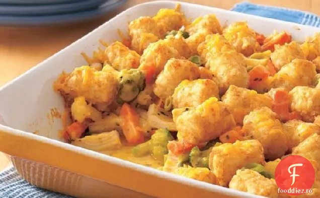 Brânză Tater-Topped Caserola De Pui