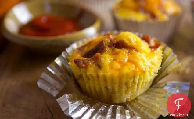 Bacon Mic Dejun Cupcakes