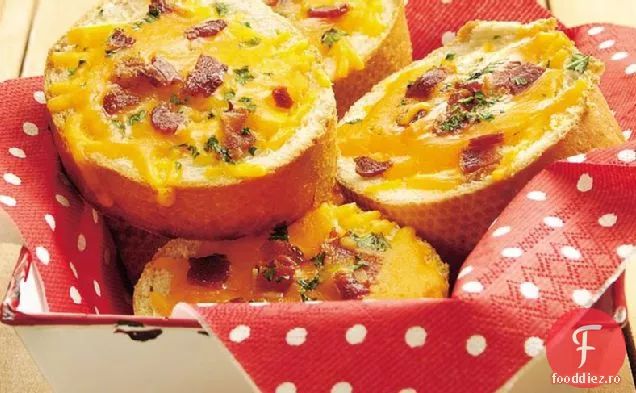 Bacon La Grătar-Pâine Cheddar