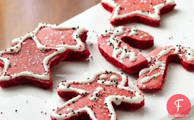 Clătite De Crăciun Din Catifea Roșie