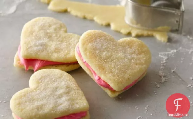Cookie-Uri Sandwich Ușor De Valentine