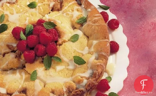 Tort De Cafea Cu Ciocolată Albă Cu Zmeură