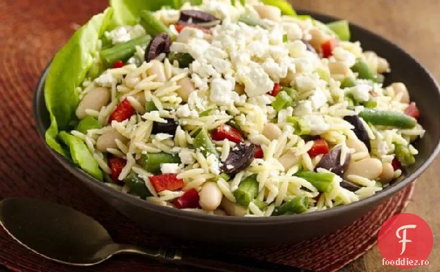 Salată De Lămâie Orzo Cu Două Fasole