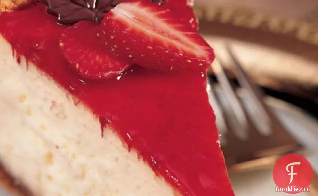 Cheesecake Cu Fudge Fierbinte Cu Căpșuni