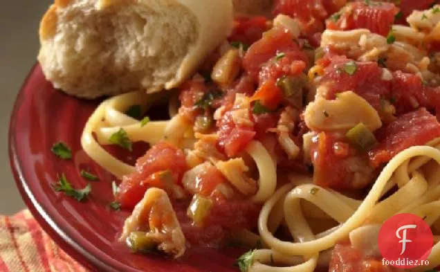 Linguine cu sos de scoică roșie