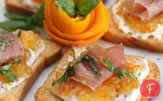 Orange-Prosciutto Crostini