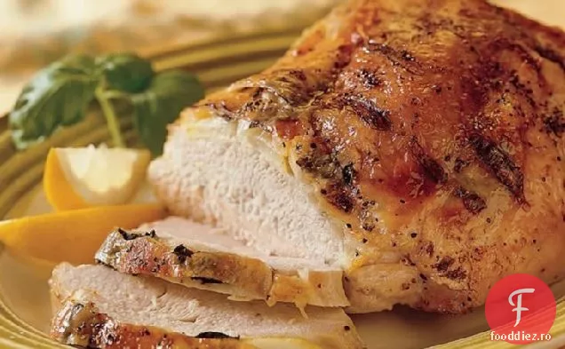 Piept de curcan la grătar cu lămâie și busuioc