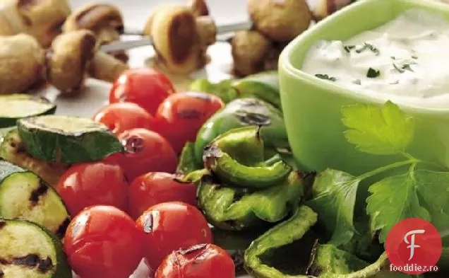 Kabobs de legume cu baie de muștar