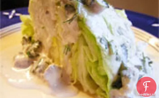 Cina în seara asta: pene de Iceberg Blue Smoke cu pansament Roquefort