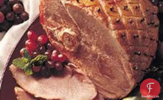 Șuncă la cuptor cu glazură de zahăr brun (Dimensiunea mulțimii)