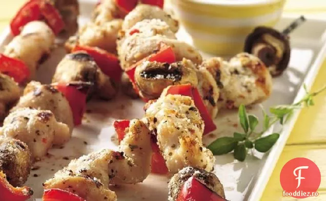 Gratar Pizza Pui Kabobs