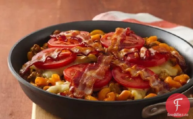 Bacon-Tigaie Dublă Cu Cheeseburger
