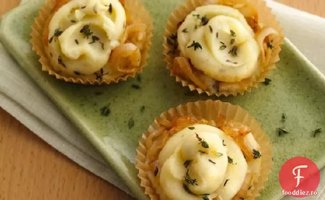 Cupcakes Cu Cartofi Umpluți Cu Ceapă Caramelizată