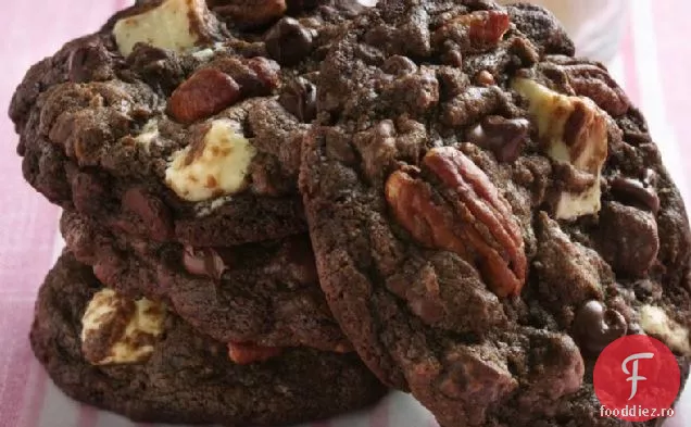 Scandalos Dublu Ciocolată-Ciocolată Albă Bucată Cookie-Uri