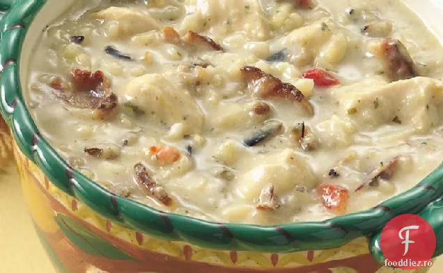 Pui Ușor-Supă De Orez Sălbatic