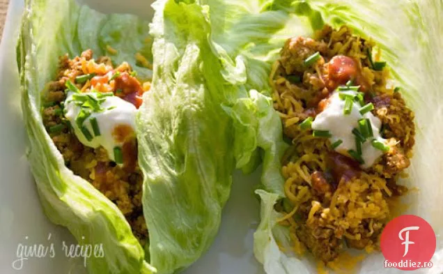 Împachetări Cu Salată Taco De Curcan