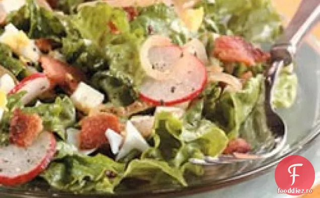 Salată Verde Cu Pansament Fierbinte De Slănină