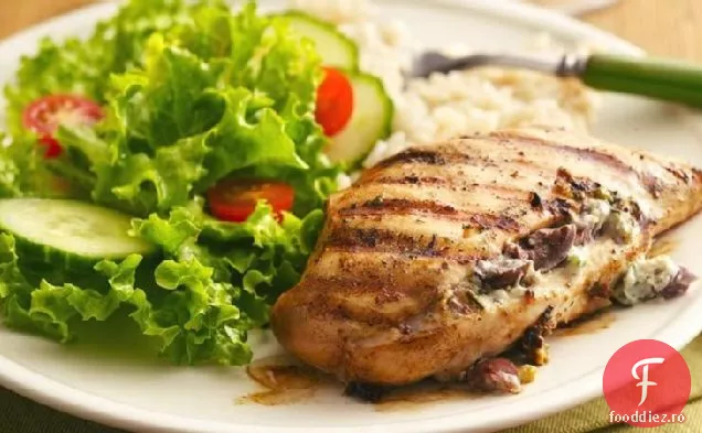 Piept de pui la grătar cu usturoi grecesc și ierburi