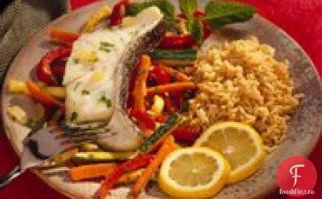 Biban de mare cu melanj vegetal