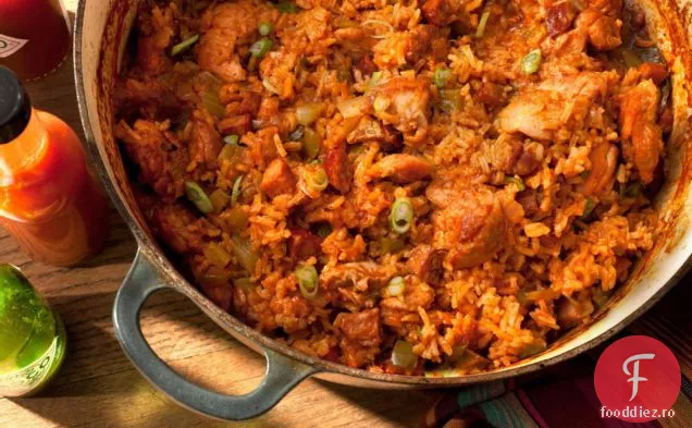 Pui și Andouille Jambalaya
