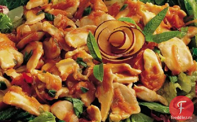 Salată de pui fără Gluten cu sos de prune