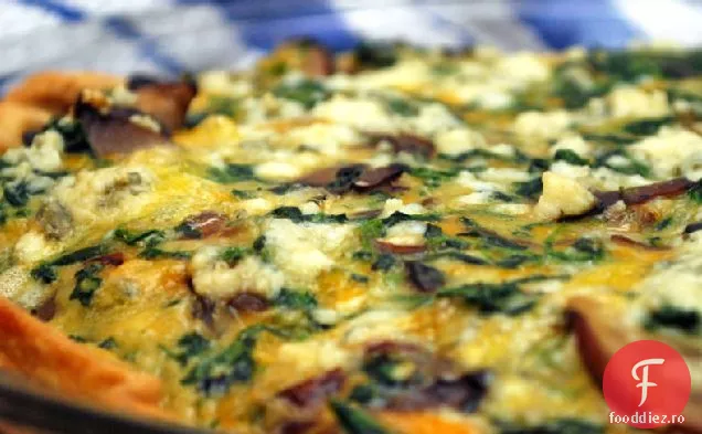 Trei Brânză-Legume Quiche