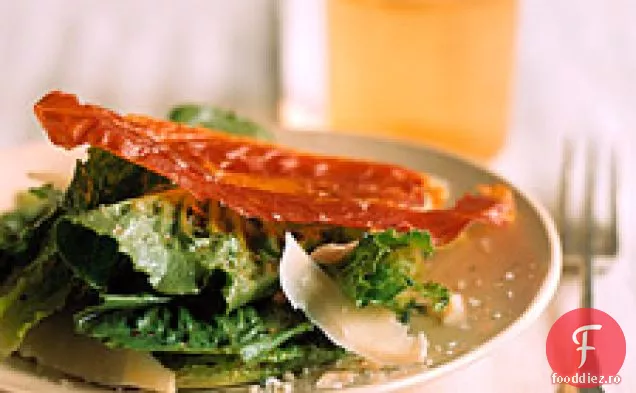 Salată De Romaine Cu Chipsuri De Prosciutto