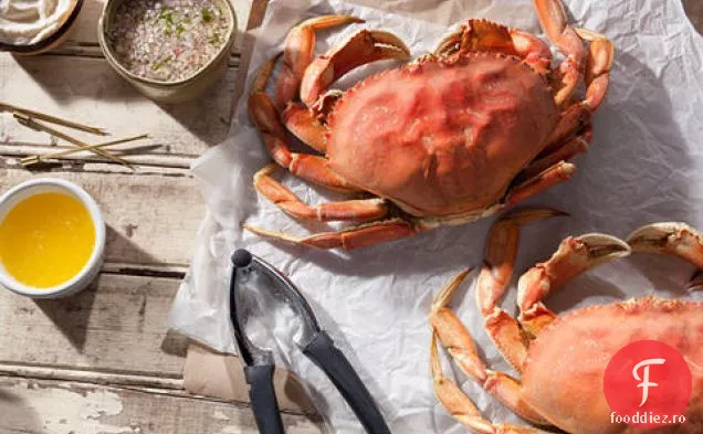 Crab Dungeness De Bază Aburit