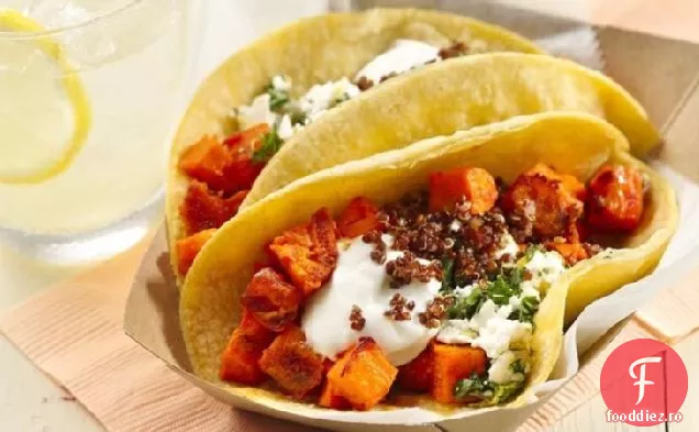 Tacos De Cartofi Dulci Prăjiți Harissa Fără Gluten