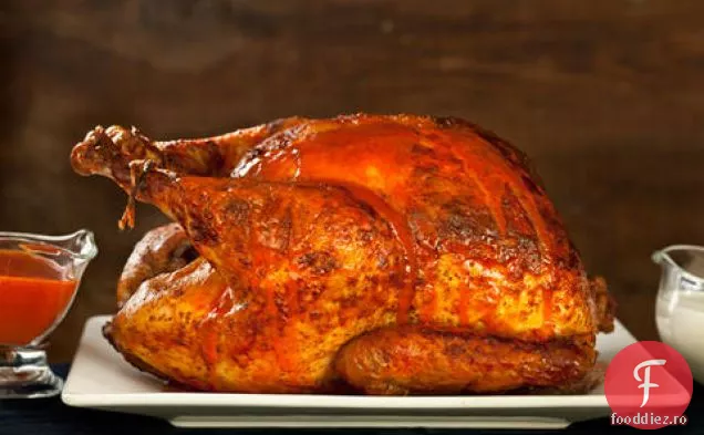 Curcan prăjit de bivol cu sos de brânză albastră