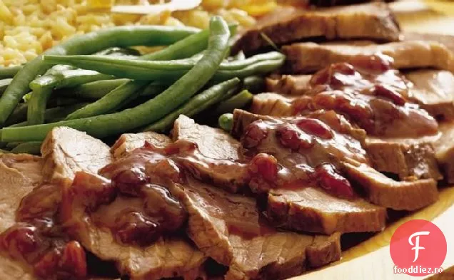 Friptură de porc cu aragaz lent cu afine