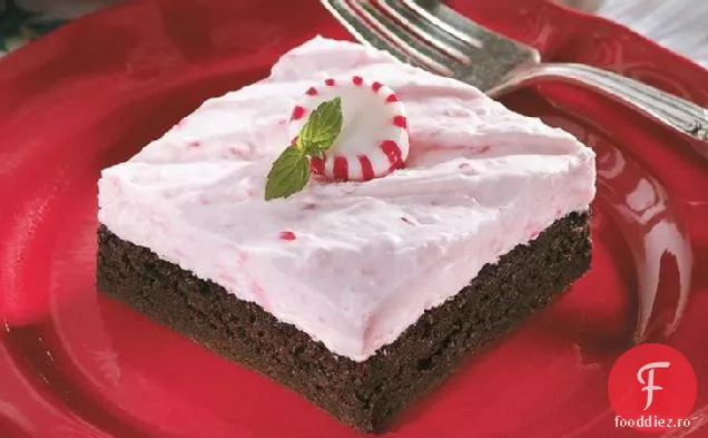Desert Cremos De Brownie Cu Vârf De Mentă