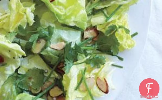 Salată De Salată Boston Cu Ierburi Și Migdale Prăjite