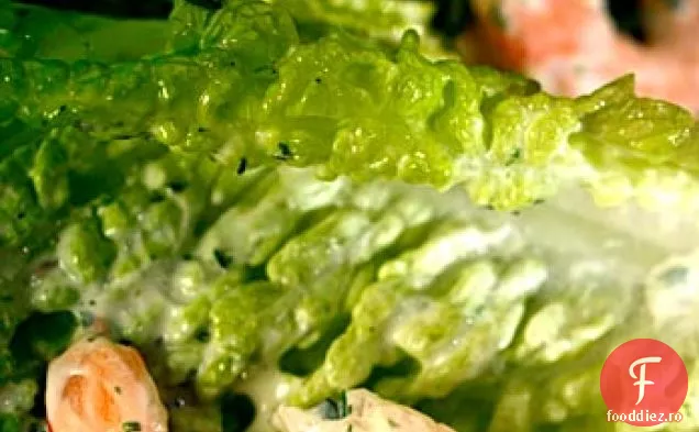 Salată De Romaine Cu Creveți Și Pansament De Zeiță Verde