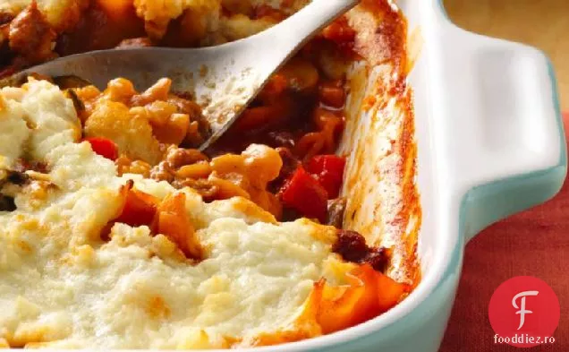 Trei Lasagna Cu Brânză-Cârnați