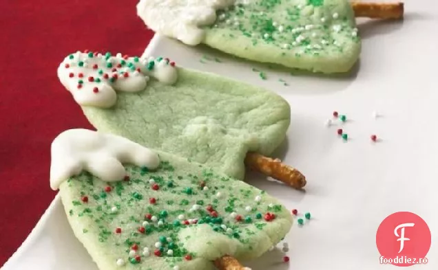 Cookie-Uri De Copac Acoperite De Zăpadă
