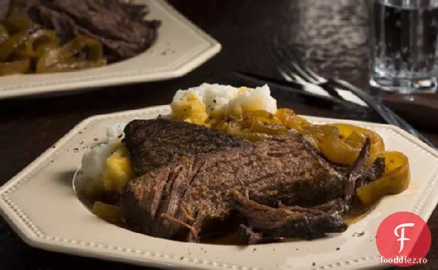 Aragaz Lent Caramelizat-Friptură De Ceapă