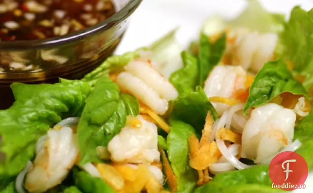 Rulouri Picante De Salată Vietnameză De Creveți